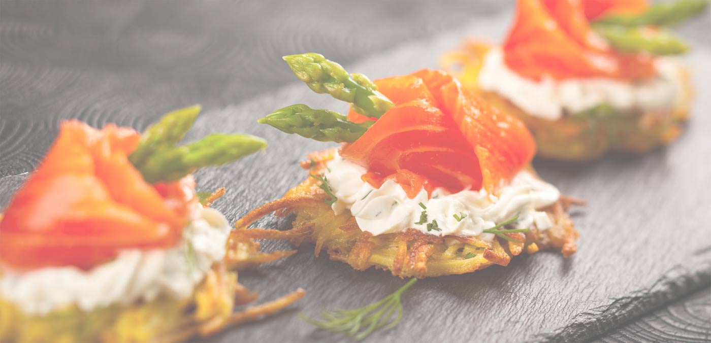 salmon asparagus and goat cheese appetizer